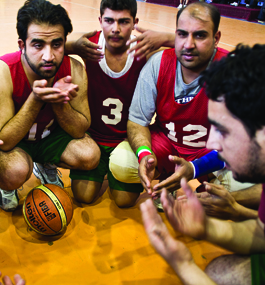 PRAYER HUDDLE: The Stars ask Allah to grant them victory at the start of a tournament match.